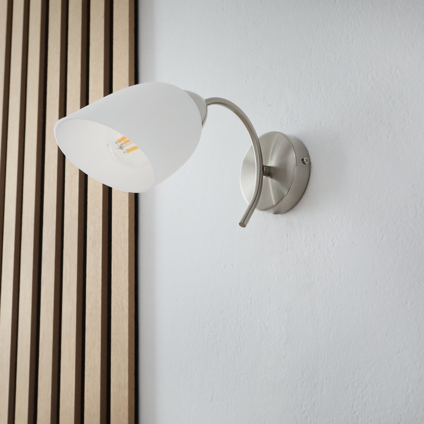 Wall light DONNA 1xE27/60W/230V nickel