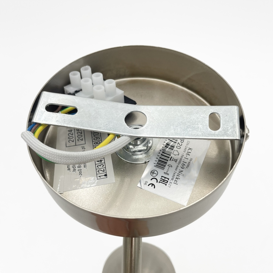 Wall light DONNA 1xE27/60W/230V nickel