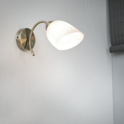 Wall light DONNA 1xE27/60W/230V patina