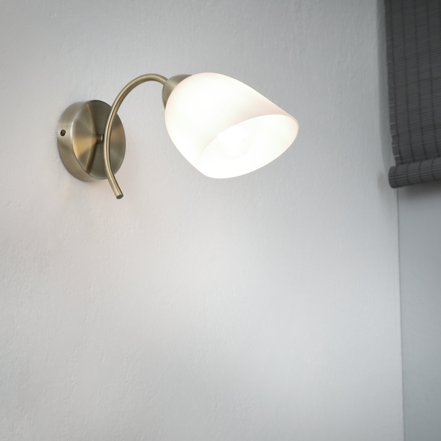 Wall light DONNA 1xE27/60W/230V patina