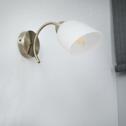 Wall light DONNA 1xE27/60W/230V patina