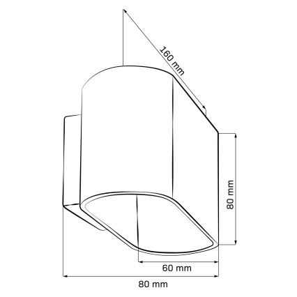 Wall light ELISSA 1xG9/10W/230V black