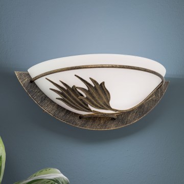 Wall light FLEUR 1xE14/60W/230V bronze