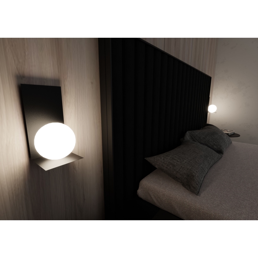 Wall light FORM 1xE14/10W/230V black