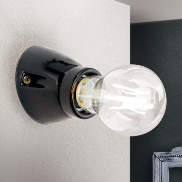Wall light FROST 1xE27/60W/230V black