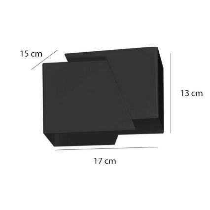 Wall light FROST 1xG9/8W/230V black