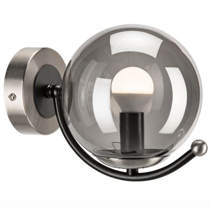 Wall light GEORGIA 1xE14/5W/230V matte chrome/smoky