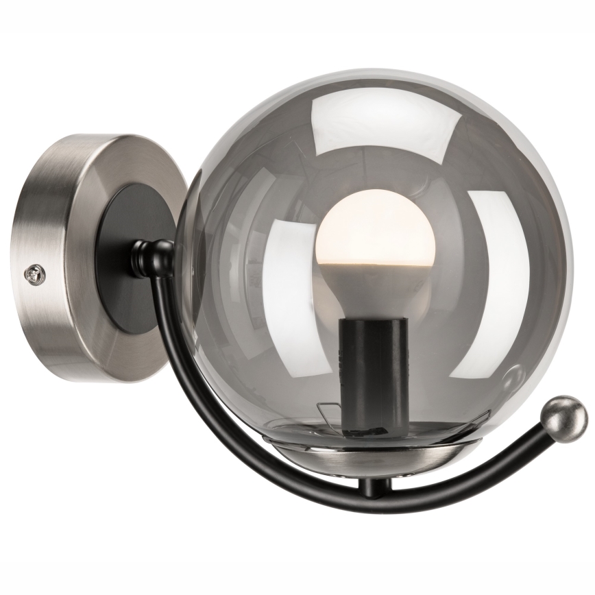 Wall light GEORGIA 1xE14/5W/230V matte chrome/smoky
