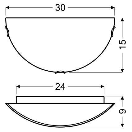 Wall light ITAKA 1xE27/60W/230V