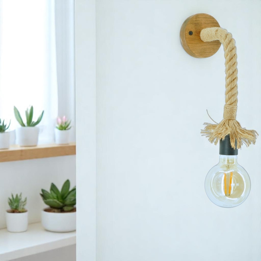 Wall light KOS 1xE27/60W/230V beech