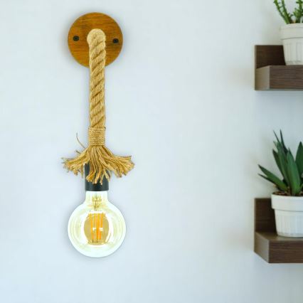 Wall light KOS 1xE27/60W/230V beech
