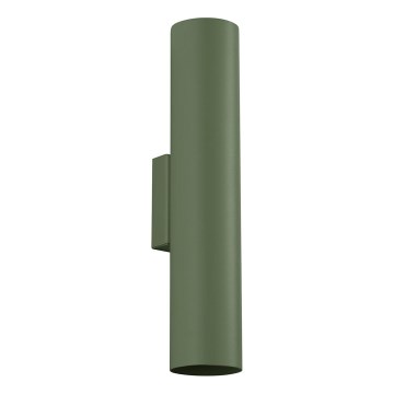 Wall light LAGOS 2xGU10/10W/230V green