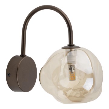 Wall light LAVA 1xG9/8W/230V bronze/smoked beige