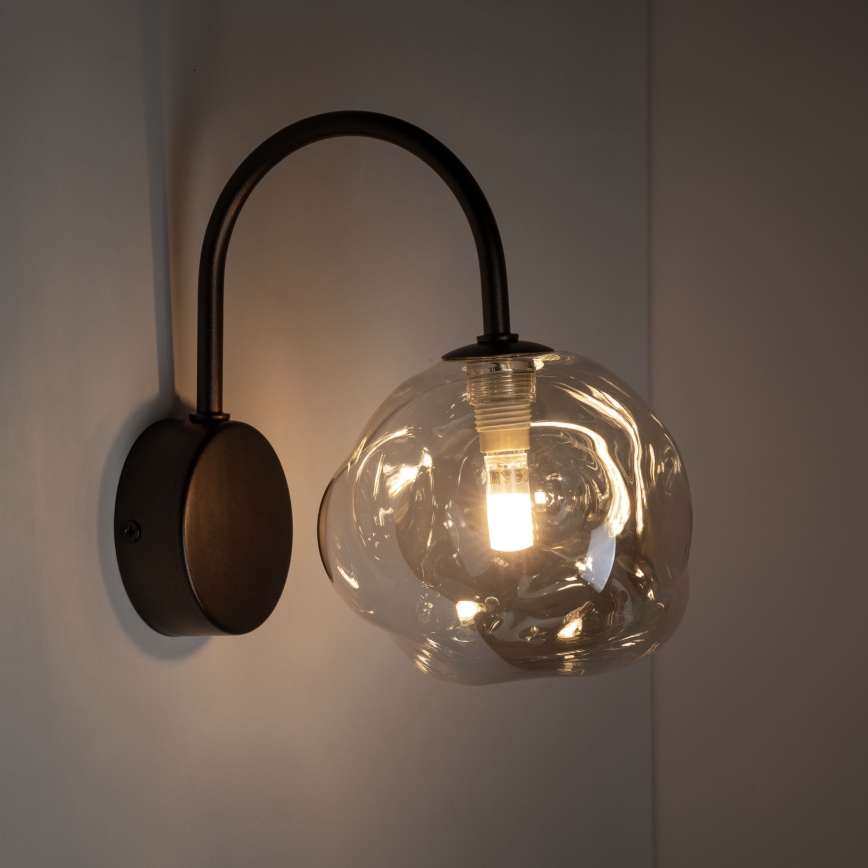 Wall light LAVA 1xG9/8W/230V bronze/smoked beige