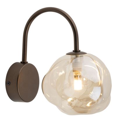Wall light LAVA 1xG9/8W/230V bronze/smoked beige