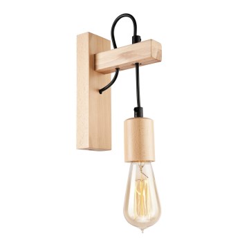 Wall light LEON 1xE27/60W/230V beech - FSC certified