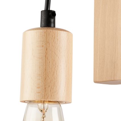 Wall light LEON 1xE27/60W/230V beech
