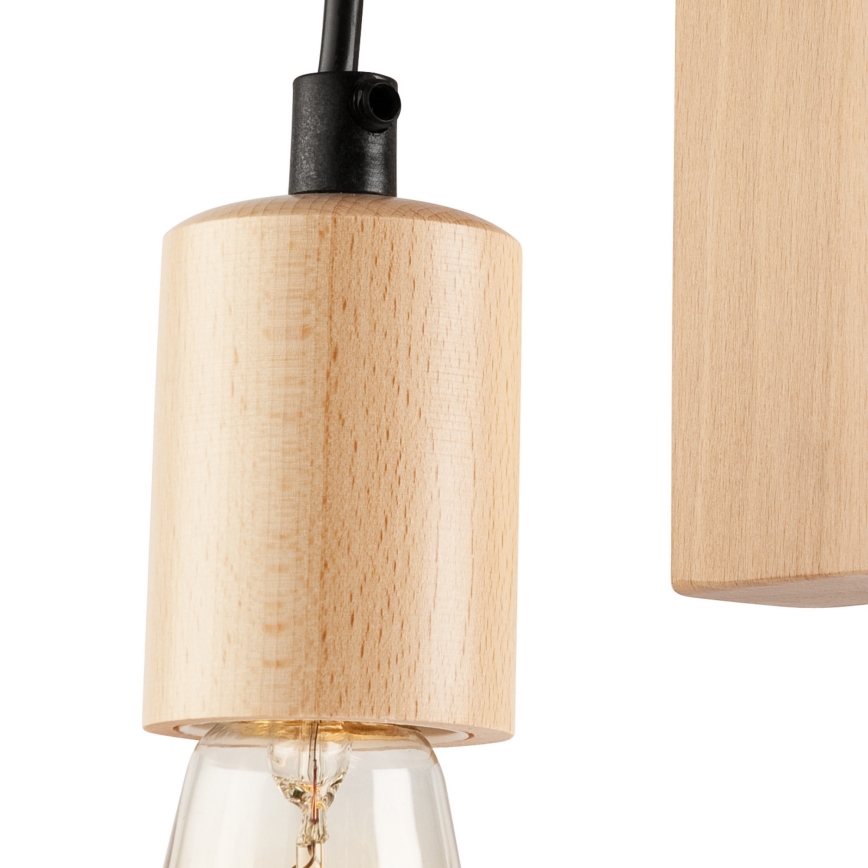 Wall light LEON 1xE27/60W/230V beech
