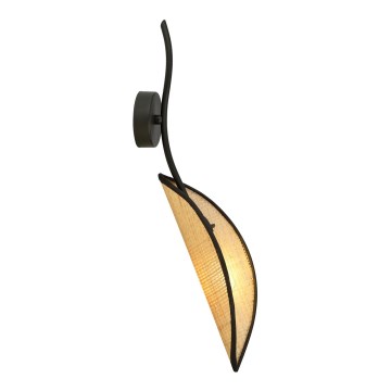 Wall light LOTUS 1xE14/10W/230V black/beige
