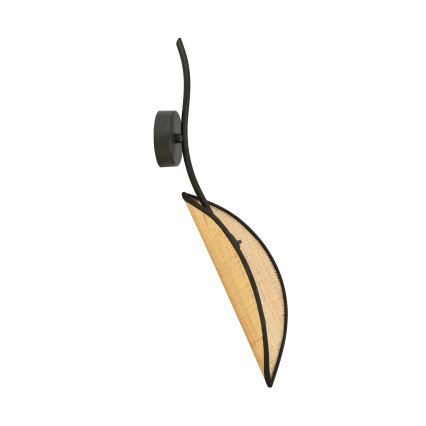 Wall light LOTUS 1xE14/10W/230V black/beige