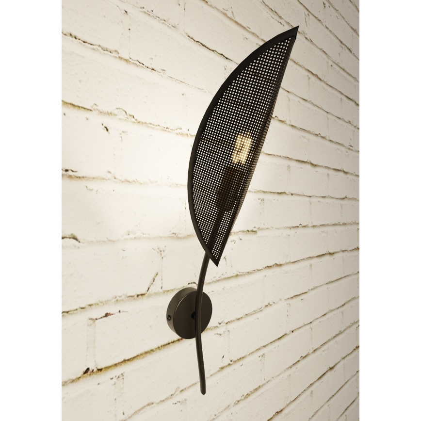 Wall light LOTUS 1xE14/10W/230V black/gold