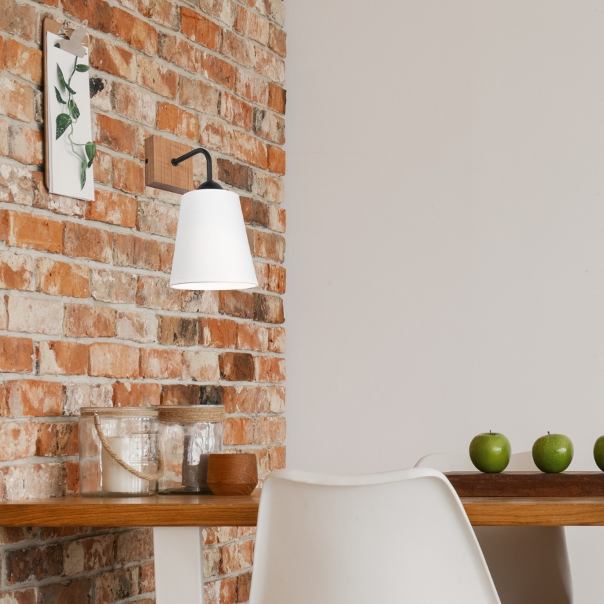 Wall light LULA 1xE27/60W/230V oak