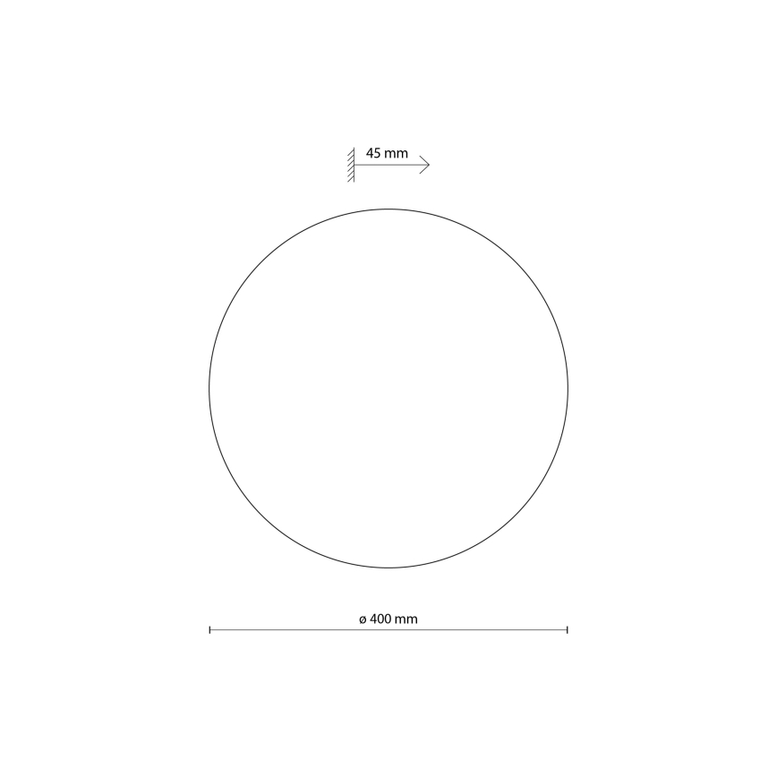 Wall light LUNA 4xG9/8W/230V d. 40 cm black