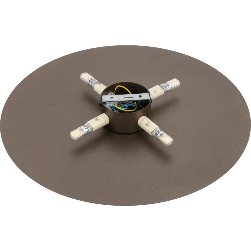 Wall light LUNA 4xG9/8W/230V d. 40 cm brown
