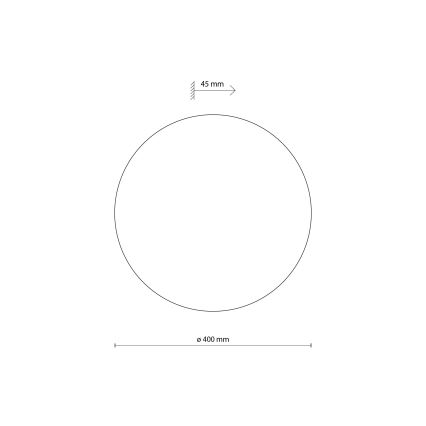 Wall light LUNA 4xG9/8W/230V d. 40 cm grey