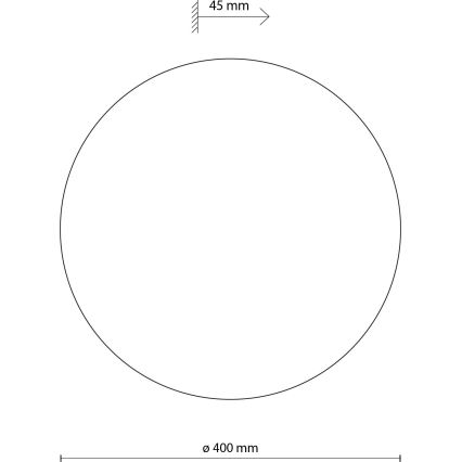 Wall light LUNA 4xG9/8W/230V d. 40 cm white