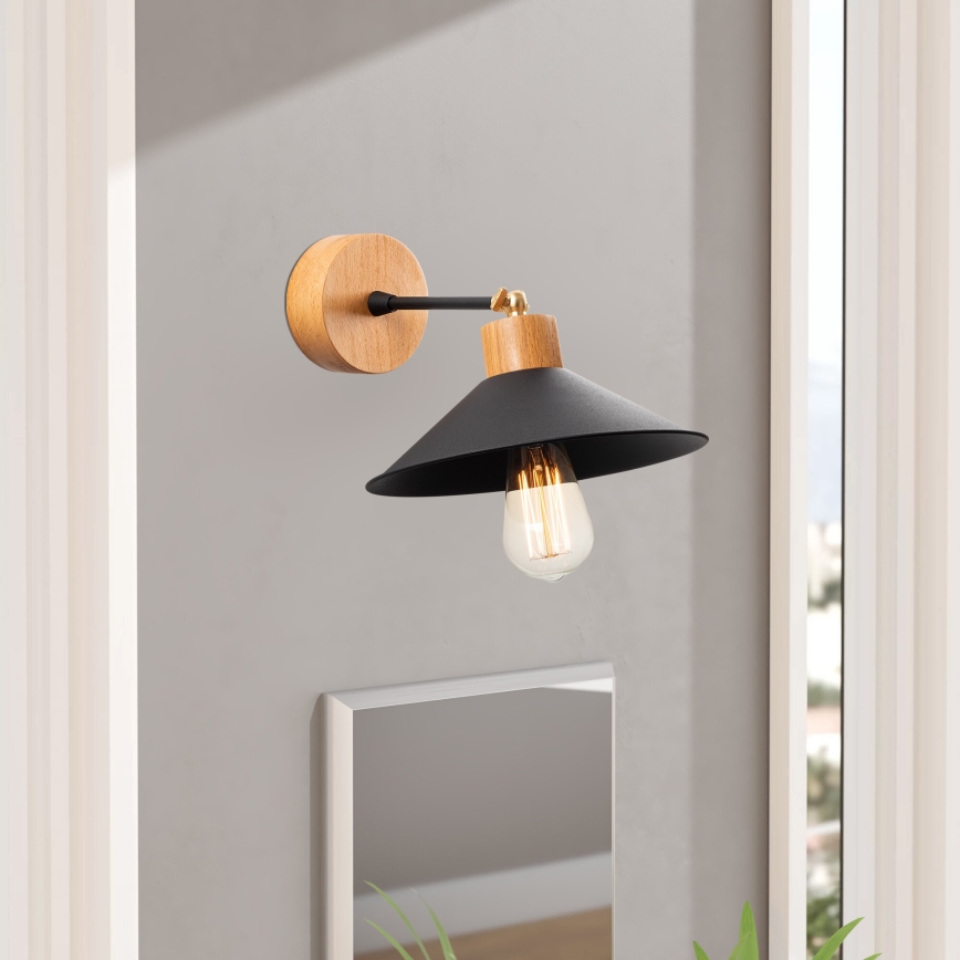 Wall light MANAVGAT 1xE27/40W/230V brown/black