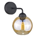 Wall light MELLE BLACK 1xE27/60W/230V