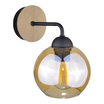 Wall light MELLE WOOD 1xE27/60W/230V