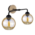 Wall light MELLE WOOD 2xE27/60W/230V