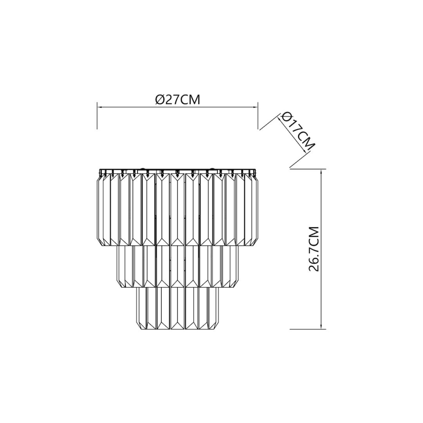 Wall light MILANO 2xE14/40W/230V gold