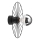 Wall light MONTANA 1xE27/15W/230V d. 30 cm black