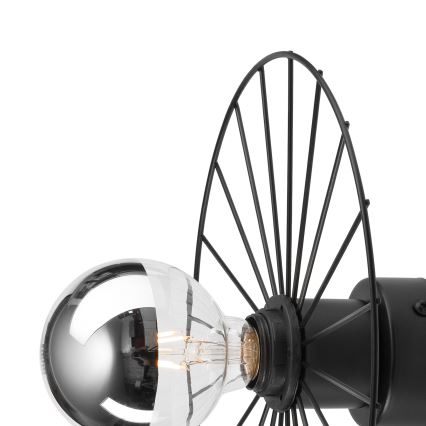 Wall light MONTANA 1xE27/15W/230V d. 30 cm black