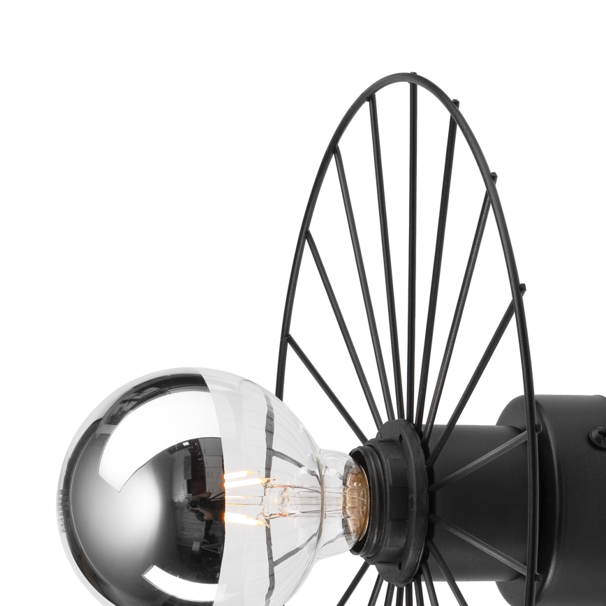 Wall light MONTANA 1xE27/15W/230V d. 30 cm black
