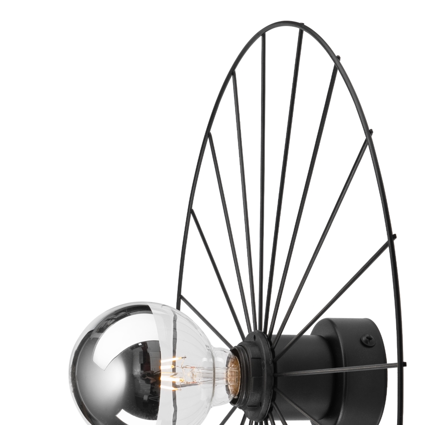 Wall light MONTANA 1xE27/15W/230V d. 45 cm black