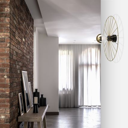 Wall light MONTANA 1xE27/15W/230V d. 45 cm gold