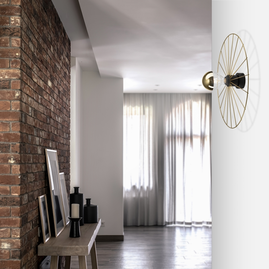Wall light MONTANA 1xE27/15W/230V d. 45 cm gold