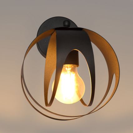 Wall light MOONLIGHT 1xE27/15W/230V black