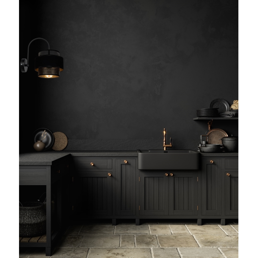 Wall light NESS 1xE27/60W/230V black