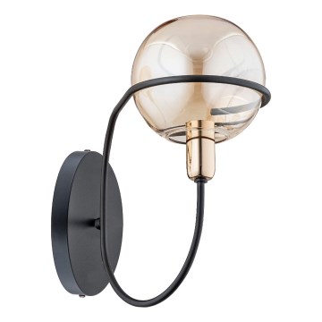 Wall light PETRA 1xE14/10W/230V black/gold