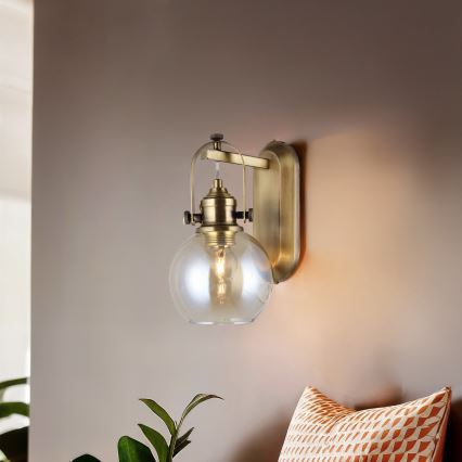 Wall light POLINO 1xE27/40W/230V bronze