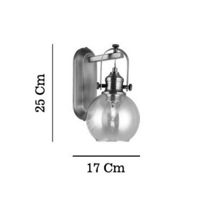 Wall light POLINO 1xE27/40W/230V bronze