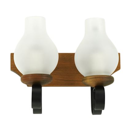 Wall light QUEEN 2xE14/40W/230V beech
