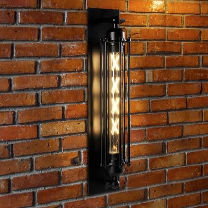 Wall light RETRO 1xE27/20W/230V black