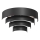Wall light RINGS 2xE27/15W/230V black