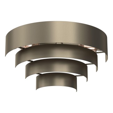 Wall light RINGS 2xE27/15W/230V brass